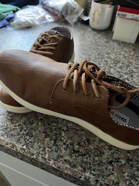 Ben Sherman Brown Casual Lace-Up Slip-On Sneakers